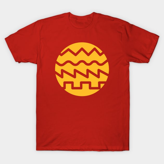 Synthesizer Waveforms T-Shirt by Mewzeek_T